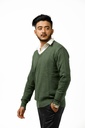 V. GENTS SWEATER PLAIN (WHITE)